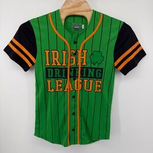 Spencer's Baseball Jersey Mens Small Green Irish Drinking League St Patricks Day